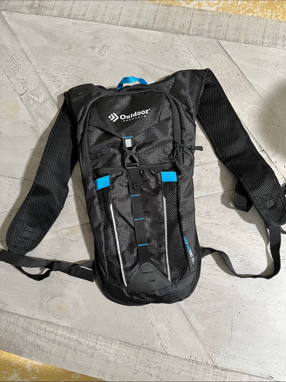 Outdoor Products Black and Blue Hydration Backpack No Bladder
